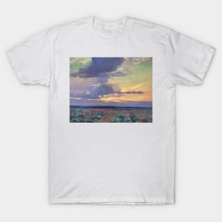 Luminous Sky Oil on Canvas T-Shirt